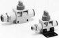 VHK3-01S-04F  SMC VHK Finger Valve 2 Ports, R1/8 to 4mm Blue Handle